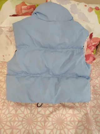 Chaleco acolchado azul claro