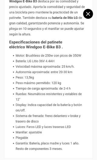 Bici eléctrica Windgoo B3