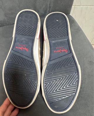 Zapatillas Pepe Jeans Beige y Blancas