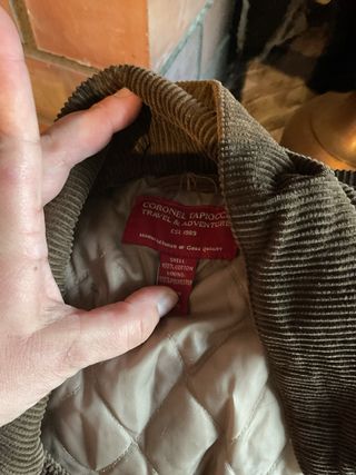 Chaqueta Coronel Tapioca Marrón Pana