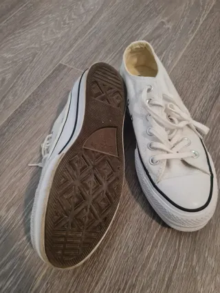 Converse All Star Talla 37 Blancas