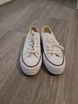 Converse All Star Talla 37 Blancas