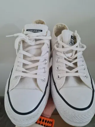 Converse All Star Talla 37 Blancas