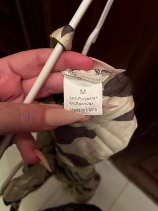 Peto largo estampado hojas