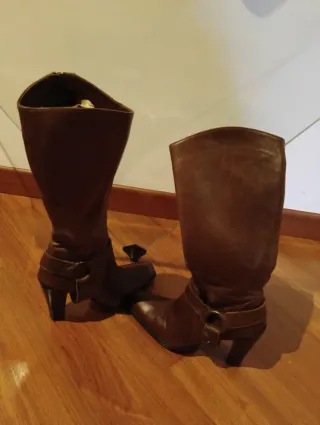 Stivali Gianni Bravo marroni in pelle