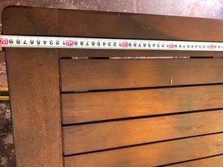 Mesa exterior Teka extensible barnizada