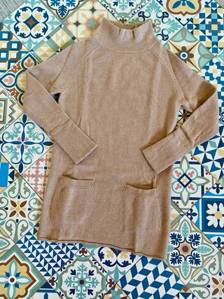 Jersey largo lana beige