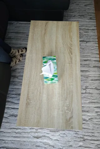 Mesa de centro elevable madera