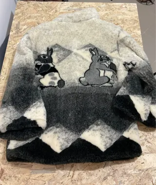 Pelliccia sintetica conigli fantasia