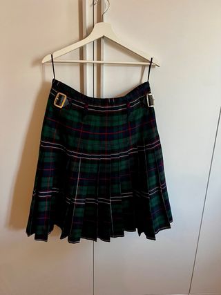 Kilt escocesa tartán verde