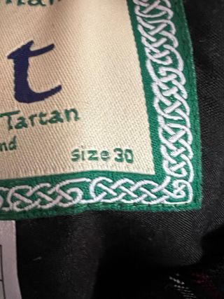 Kilt escocesa tartán verde