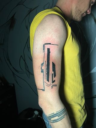 Tatuaje Abstracto Geométrico