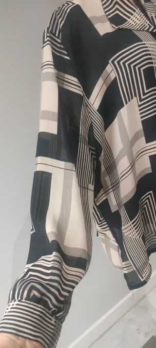 Camisa manga larga estampada