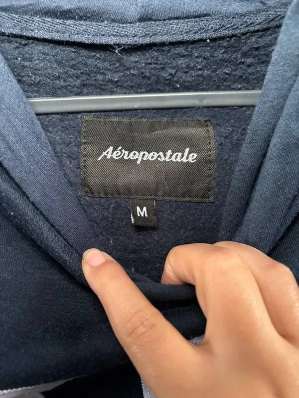 Felpa Aeropostale Blu Taglia M Uomo