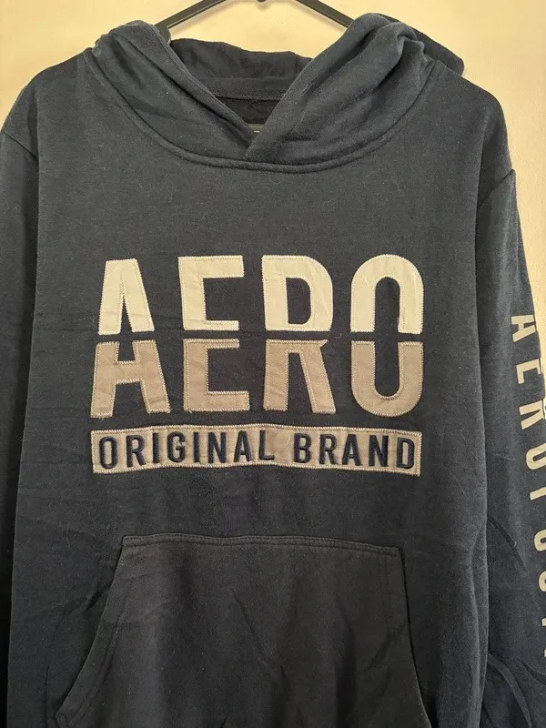 Felpa Aeropostale Blu Taglia M Uomo