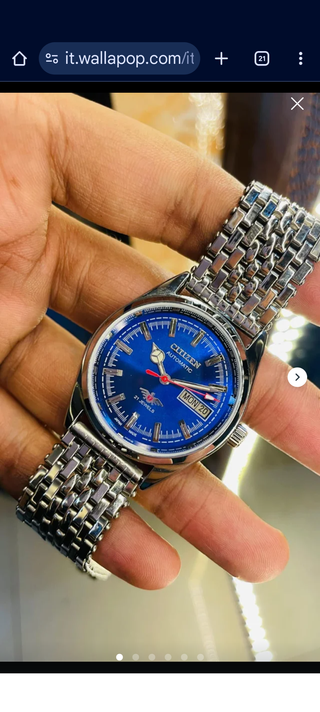 Citizen Automatico Vintage Blu