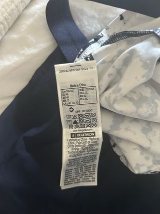 Bañador Premamá Decathlon Negro/Blanco