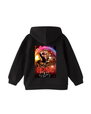 Sudadera Negra con Estampado AC/DC