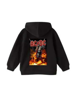 Sudadera Negra con Estampado AC/DC