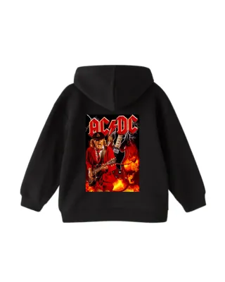 Sudadera Negra con Estampado AC/DC