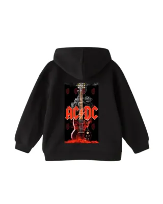 Sudadera Negra con Estampado AC/DC