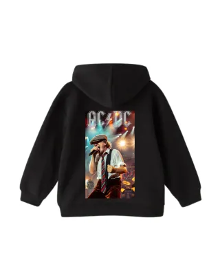 Sudadera Negra con Estampado AC/DC