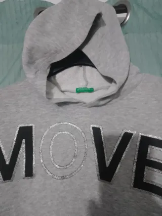 Sudadera Crop Top MOVE Gris