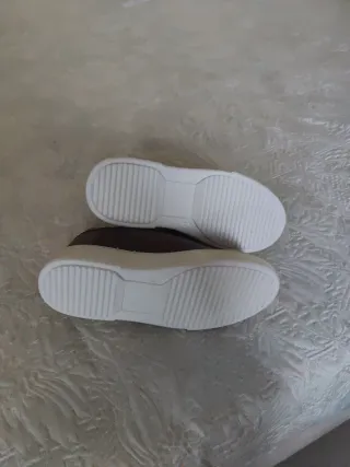 Sneakers uomo in pelle cuoio