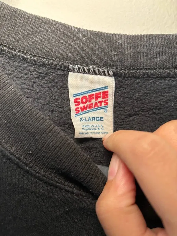 Felpa USA anni '00 screenprint guerra