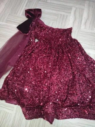 Vestito bambina paillettes