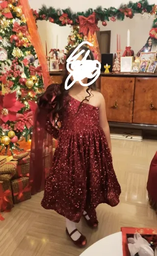 Vestito bambina paillettes