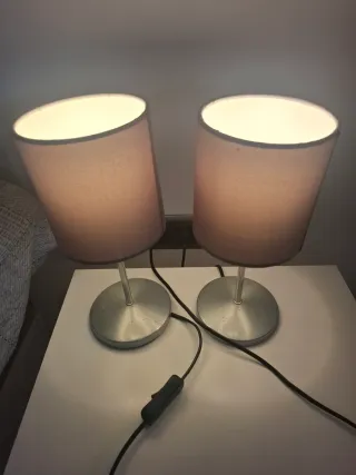 Lámparas Ikea Ingared Beige/Plata