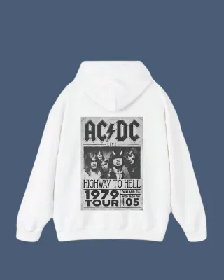 Sudadera Negra AC/DC Guitarra