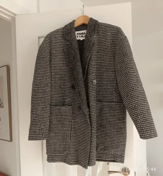 Abrigo Bimba y Lola cuadros nuevo