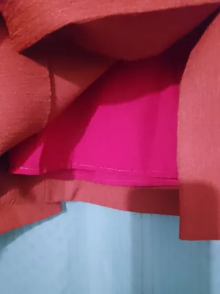 Traje de chaqueta y falda naranja