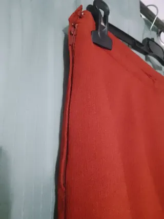 Traje de chaqueta y falda naranja
