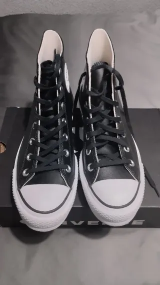 Converse Cuero Negro Talla 39