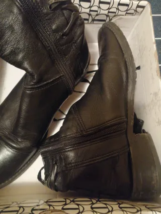 Stivali donna neri con zip