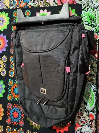 Mochila con carrito negra