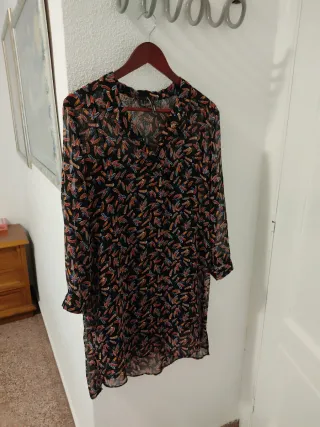 Vestido Mango estampado manga larga