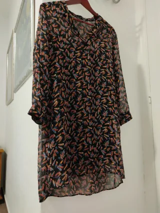 Vestido Mango estampado manga larga