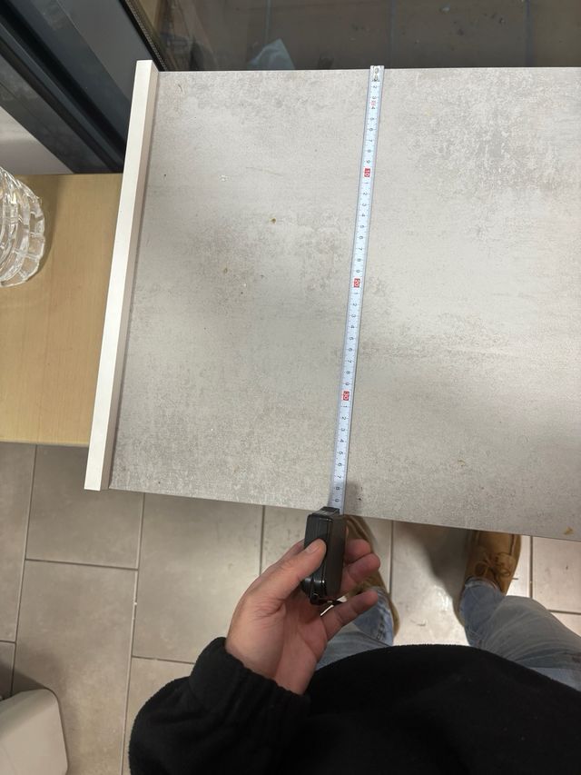 Mueble auxiliar blanco y gris