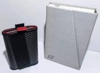 Billetera Cartera Frenchie Carbon Speed Negra Roja