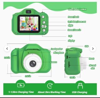 Cámara Infantil Verde Panda 32GB