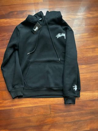 Sudadera Stussy Negra con Logo