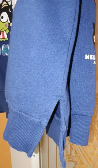 Sudadera Hello Kitty Azul Marino T.11/12. Poco uso