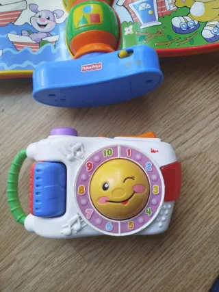 Lote Juguetes Fisher Price: Libro y Cámara