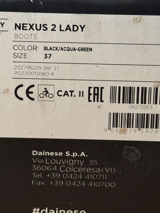 Botas Moto Dainese Nexus 2 Mujer
