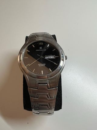 Reloj Cristian Lay Negro y Plateado