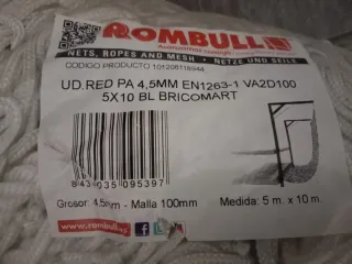 Red de seguridad para protección sin usar